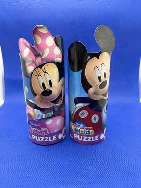 Disney Mickey Minnie Mouse Clubhouse 48 Piece Puzzle Set Tube Kids